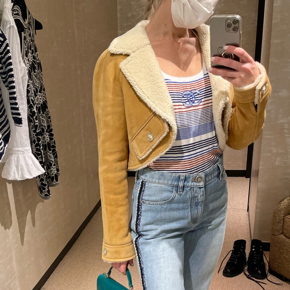 Chanel shearling jacket